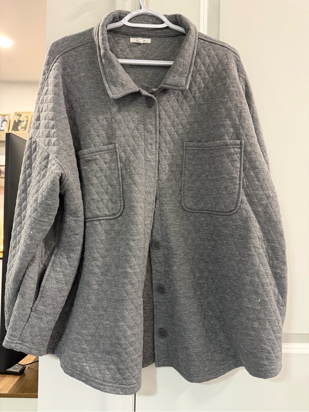 Maurices Quilted Utility Jacket in Gray